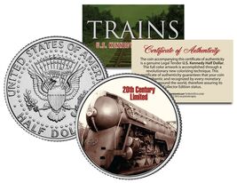 20th CENTURY LIMITED * Famous Trains * JFK Half Dollar Colorized U.S. Coin - $12.95