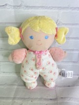Baby Starters Plush Blonde Baby Doll Pink Security Lovey Rattle Toy 2016 Rashti - $31.19