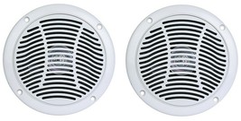 Waterproof Marine Dual Cone PQN 6&quot; Speakers For Boat RV Camper Hot Tubs, White - £62.24 GBP