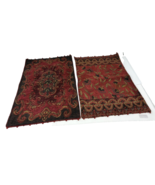 Pair of Tapestry Placemats with Beads Red - $14.24