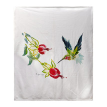 Betsy Drake Betsy&#39;s Hummingbird Fleece Blanket - £51.43 GBP