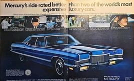 Mercury Marquis-Prestigious-FORD-Double Ad-1971 Vtg Print Ad!! - $10.30