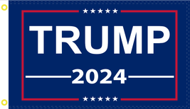 President Donald Trump 2024 DBL Sided Reelect USA 12"X18" Flag Rough Tex® 100D - $28.88