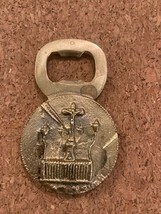Vintage Heavy Brass Cathedral Theme Bottle Opener 3.5&quot; - £7.40 GBP