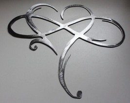 Infinity Heart - Metal Wall Art - Silver 18 1/2" x 15" - $38.93