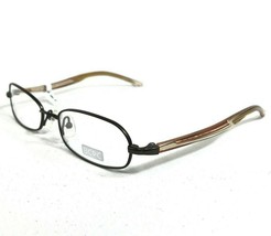 BCPC Eyeglasses Frames BP-180 COL.26 Brown Yellow Orange Round Oval 54-18-140 - £58.65 GBP