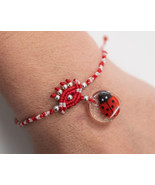 March Bracelet, Red & White Bracelet, Greek Martakia, Martis Bracelet, Martisor - £16.59 GBP