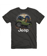 Jeep Sasquatch in The Great Outdoors Front and Back Print T-Shirt Grey - £29.07 GBP+