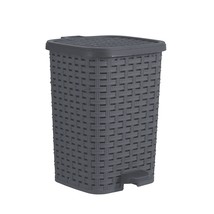 Mini Trash Can With Foot Pedal Small Outdoor Garbage Can With Lid, 3 Gallon Plas - $37.99