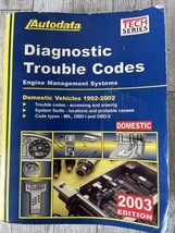 Autodata Diagnostic Trouble Codes Engine Management Systems Domestic 199... - $13.99
