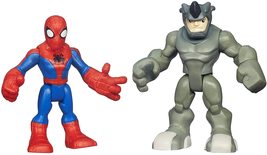 Playskool Heroes Marvel Super Hero Adventures Spider-Man and Rhino Figures - £54.91 GBP