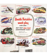 1947 Zenith Portable Radio Advertisement Trans Oceanic Universal Vintage... - $41.01 CAD