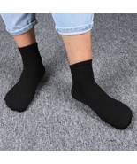 Black 3 Pairs Unisex Ankle/Quarter Crew Socks Sport Casual Cotton Socks - £6.93 GBP