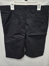 Boys Size 16 Flat Front Chino Shorts Black, Adjustable Waist - Cat And Jack image 2