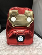Loungefly x Marvel Iron Man Light Up Mini Backpack Metallic Leather - £59.80 GBP
