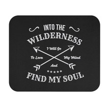 Personalized Mouse Pad: "Into the Wilderness I Will Go", Adventure Quote Print,  - $13.39