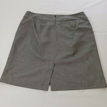Ann Taylor LOFT Women's Back Zipper & Slit Pull On Gray Skirt Size 10 Waist 34" image 2