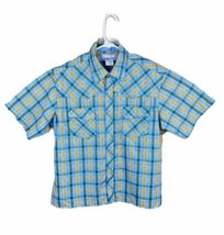 Wrangler Western Fashion Pearl Snap Button Shirt Mens Multi Color Plaid Size L - £16.59 GBP