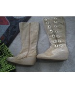Femmes Michael Kors Fauve Beige Lacet W/Bottes Fermeture Éclair Cuir 6 M... - $77.93 CAD