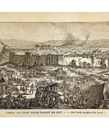 1888 War On The Sabbath Day Jerusalem Victorian Religious Art Print Bibl... - $736.47 MXN