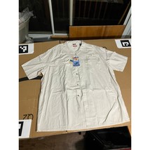 Wrangler Utility 2XT tan Button Down Shirt, Men&#39;s Work Shirt, Casual Shirt - $9.90