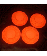 4 X White Flyer Bio Clay Targets Neon Orange Top Skeet Trap Shooting Tar... - $14.22
