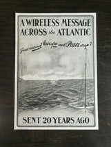 Vintage 1903 Pears Soap Message Across Atlantic Original Ad 1021 - $5.98