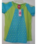 Derek Heart girl multi-color cotton short sleeve open shoulder shirt M 112 - $143.05 MXN