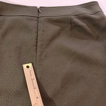 Tahari by Arthur S Levine Women's Back Zip & Slit A-Line Green Skirt Size 12 image 7