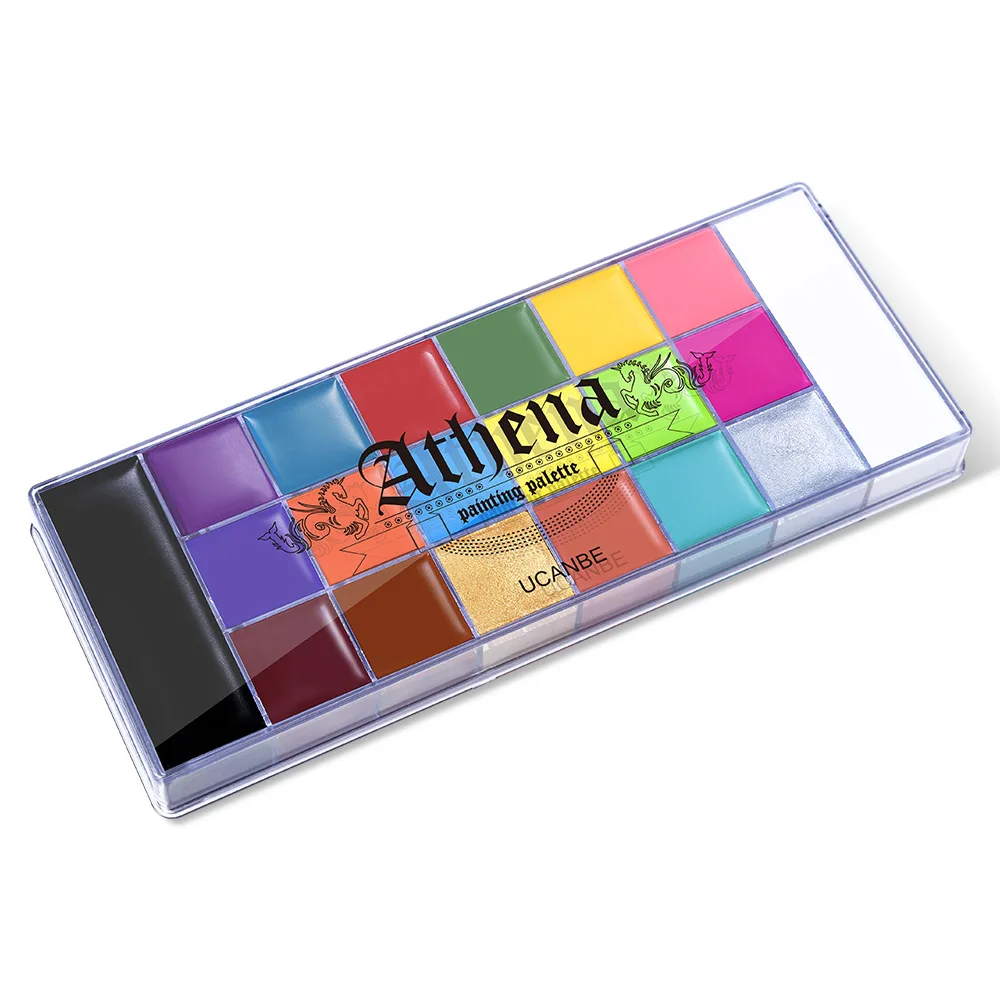 Play ucanbe 20-color Athena  paint Halloween stage Party makeup watercolor face  - £23.12 GBP