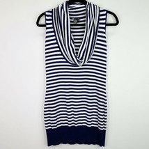 Tracy M Striped Cowl Neck Sleeveless Sweater Shirt Top Size Small S Womens - £5.41 GBP