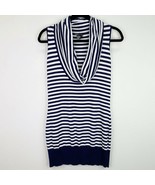Tracy M Striped Cowl Neck Sleeveless Sweater Shirt Top Size Small S Womens - £5.51 GBP