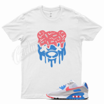 White DRIPPY T Shirt for N Air Max 90 Hot Coral Light Blue Vivid Pink  - £20.59 GBP+