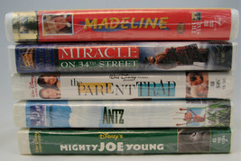 VTG Disney VHS Lot Fox Dreamworks Madeline Miracle On 34th Street Antz Sealed - £26.21 GBP
