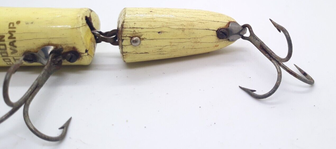 Heddon Vintage Fishing Lure Red White Joint and 14 similar items Heddon Vintage Fishing Lure Red White Joint and 14 similar items
