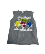 Vintage M&amp;Ms Sleeveless Mens Size Small Gray 90s Surrounded By Nuts Snac... - $804.22 MXN