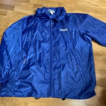 Royal Caribbean International Jacket Mens Large  Blue Windbreaker Hidden... - $17.82