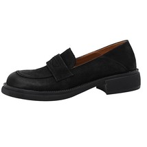 Cowhide Daily Flats Women Basic Moccasins Round Toe Casual Shoes Simple Loafers  - £96.84 GBP