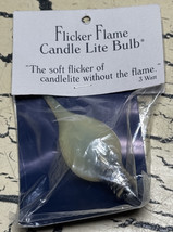 VTG Flicker Flame Candle Lite Light Bulb unopened 3W 3 Watts NOS - $7.84