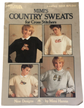 Leisure Arts Cross Stitch Pattern Leaflet Mimis Country Sweats Teddy Bear Rabbit - £2.35 GBP