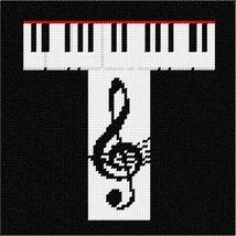 Pepita Needlepoint kit: Letter T Music, 7&quot; x 7&quot; - $50.00+