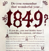 1965 Schlitz Beer Milwaukee Advertisement Vintage Brewery 1849 Founded D... - €17,16 EUR