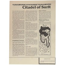 Avalon Hill Chaosium GRIFFIN ISLAND Rune Quest Game 1986 - CITADEL OF SURLT - $14.99