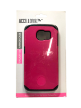 Accellorize Armatura Custodia Protettiva per Samsung Galaxy S6 (Nero/Rosa) - $148.29 MXN