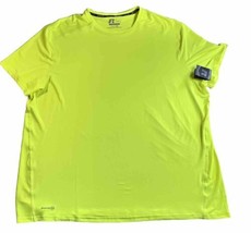 Russell Shirt Men&#39;s 3XL Neon Green Short Sleeve Training Fit Crew Dri-Po... - £11.76 GBP