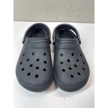 Crocs Fleece Lined Black Clog Womens Size 8 Mens 6 - $24.95