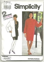 Simplicity Sewing Pattern 7494 Easy Misses Tunic Dress Skirt Petite - XL - $16.27 CAD