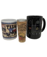 LOT City Coffee Cup San Francisco &amp; Texas Mug &amp; Leather Wrap Jerez Shot ... - $12.73 CAD