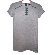 7 Seven for all Mankind Girls Lace Up Sweater Dress Heather Grey Size Large - £11.49 GBP