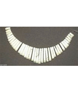 White Howlite Graduated Collar, Cleopatra, Egyptian Fan 41 pieces - £6.11 GBP